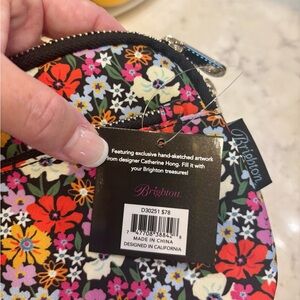 Brighton Painted Poppies Belt Bag NWT